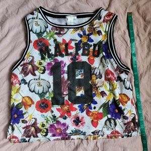 🌜Forever 21 Malibu 18 Mesh Sleeveless Jersey